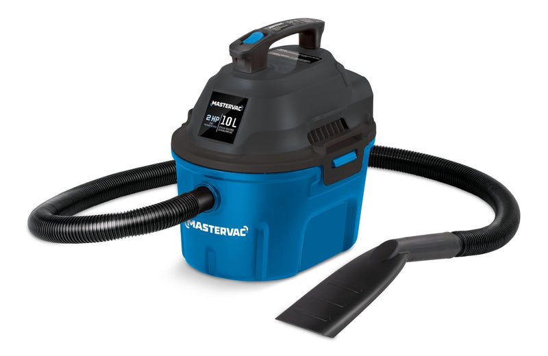 Mastervac AA255 2.0 Peak HP Wet/Dry Shop Vacuum with Hose and Accessories, 10-L U1