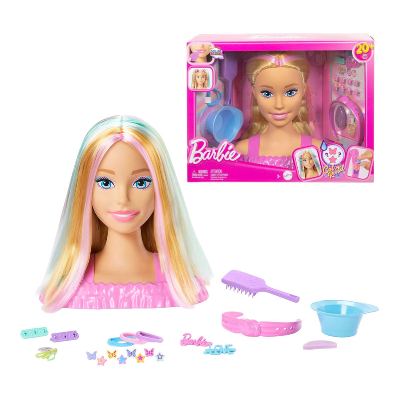 Mattel Deluxe Barbie Blonde Styling Head, Assorted Styles E9