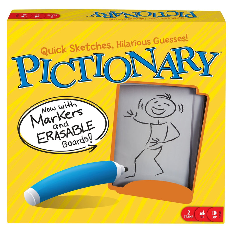 Mattel Pictionary Board Game Party Box for Family, Adults & Kids, Indoor Game, Ages 8+ C6