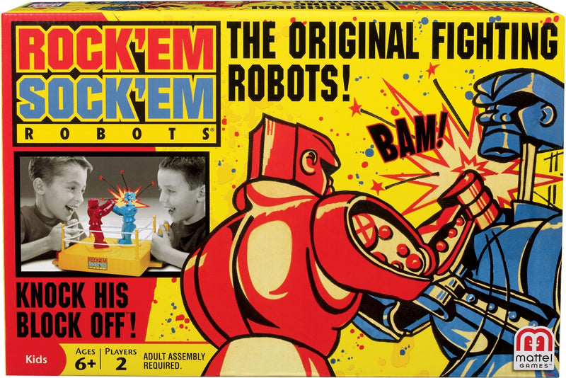 Mattel Rock 'Em Sock 'Em Robots Classic Boxing Match Game for Kids, Ages 6+ P7
