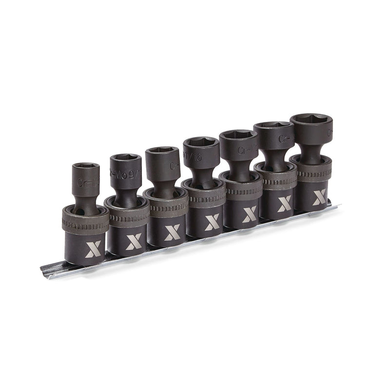 MAXIMUM 1/2-in Drive Swivel Impact Socket Set, 7-pc, SAE, Cr-Mo H7
