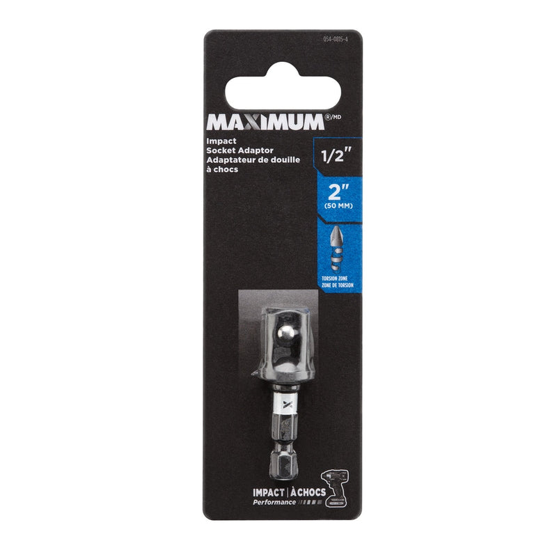 MAXIMUM 2-in Socket Adaptor, 1/2-in C6