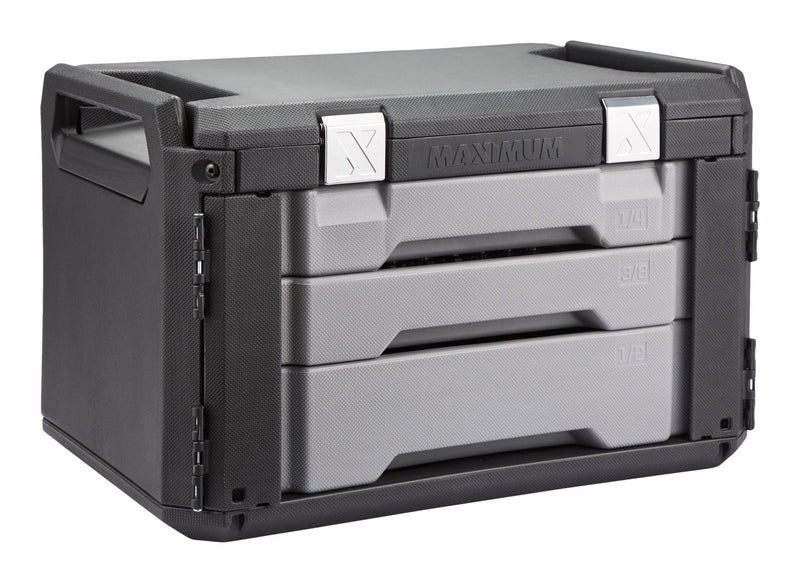 MAXIMUM 263 Piece Socket Set, 3 Drawer Case R8