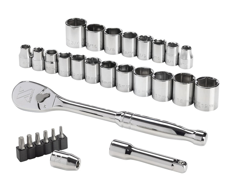 MAXIMUM 29 Piece 3/8" Drive Metric Socket Set I8