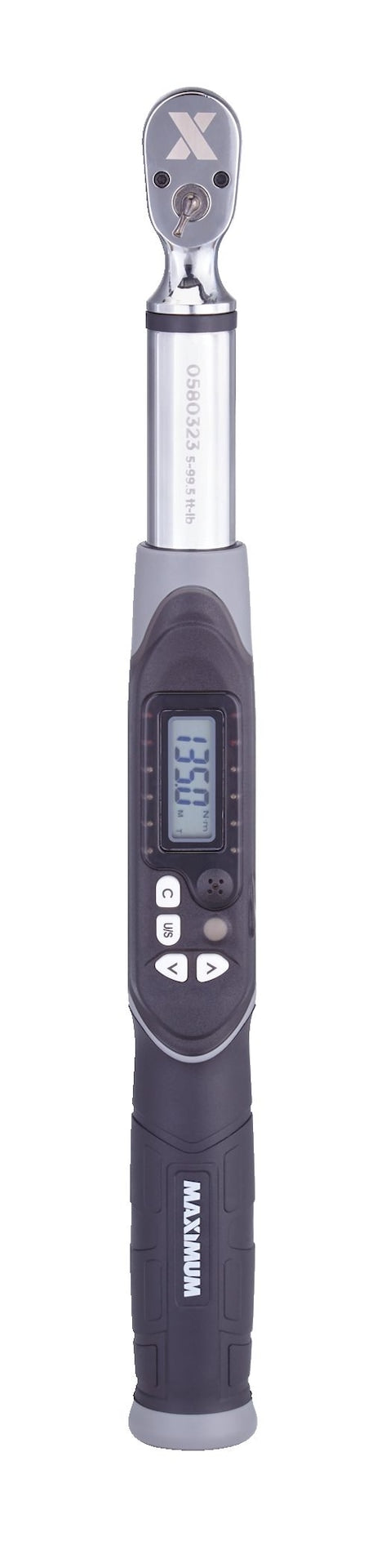 MAXIMUM 3/8-in Drive Digital Torque Wrench, 5-99.5 ft-lbs L6