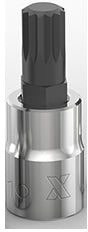 MAXIMUM 3/8-in Drive Triple Square Socket, Hex Bit T6
