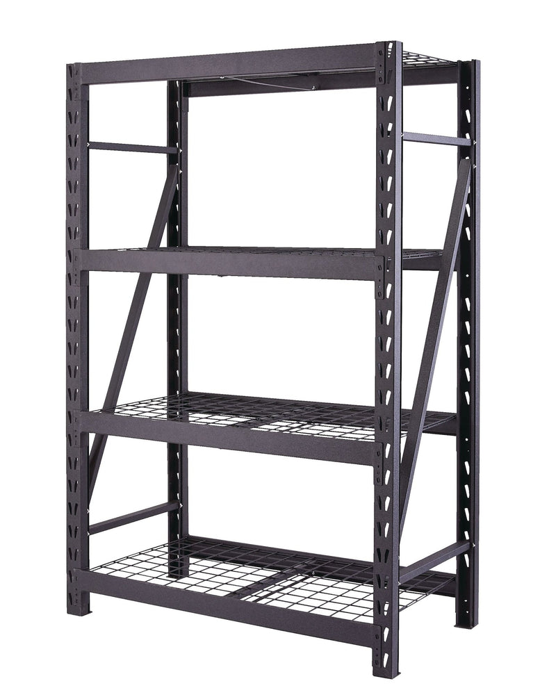 MAXIMUM Adjustable 4-Shelf Heavy Duty Steel Metal Storage Rack / Shelving Unit, 48 x 24 x 72-in C5