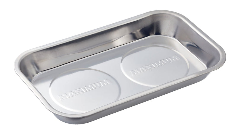 MAXIMUM Magnetic Tool Rectangle Tray/Holder, Stainless Steel W9