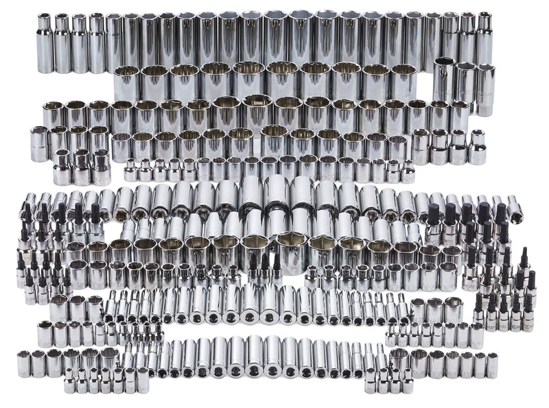 MAXIMUM Master Socket Set, 300-pc, CRV, Nickel-Chrome Plating Y5