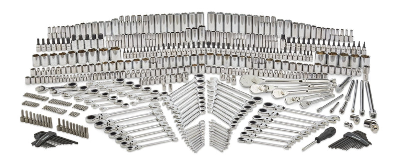 MAXIMUM Master Socket & Wrench Set, 500-pc, CRV, Nickel-Chrome Plating M3