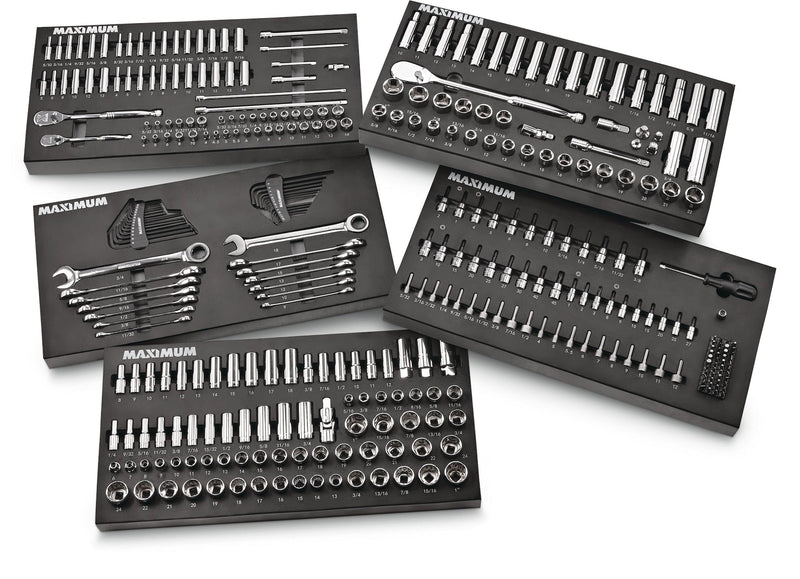 MAXIMUM Professional Grade Socket Set, 346-pc, CRV, Nickel-Chrome Plating G5