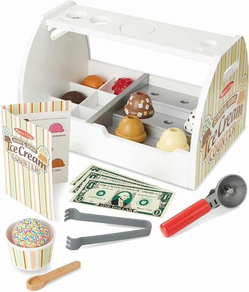 Melissa & Doug Scoop and Serve Ice Cream Playset, Ages 3+ B1