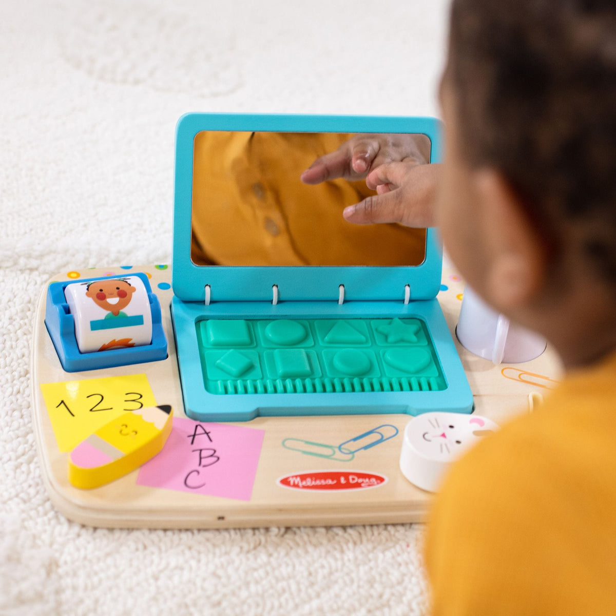 Melissa & Doug Wooden Work & Play Desktop