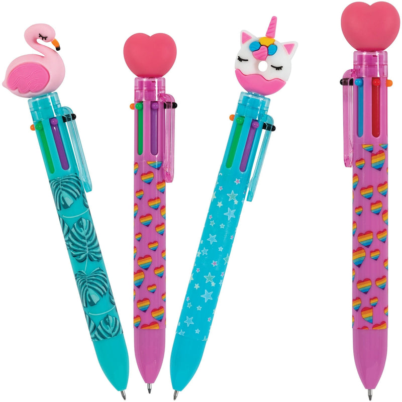 Merangue Pen With Fun Toppers, Assorted Colours J0
