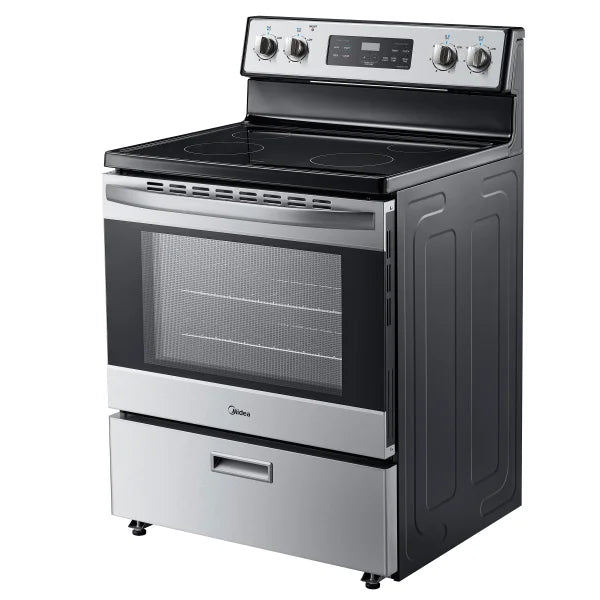 Midea 30 in. 5.1 cu.ft. Freestanding 4-Element Range with Storage Drawer U5