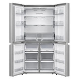 Midea 33 in. 22.8 cu ft. Stainless Steel Counter Depth Bottom Mount Refrigerator with Auto Ice Maker in Freezer