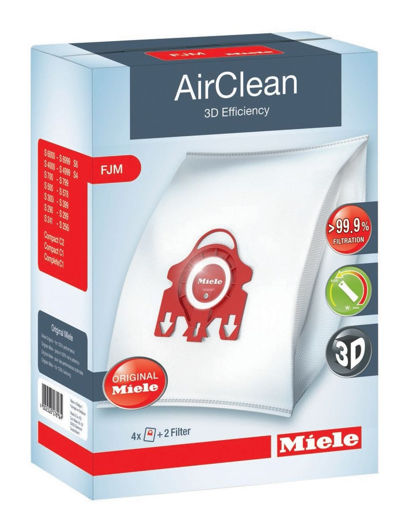 Miele AirClean 3D FJM Dust Bags, 4-pk L5