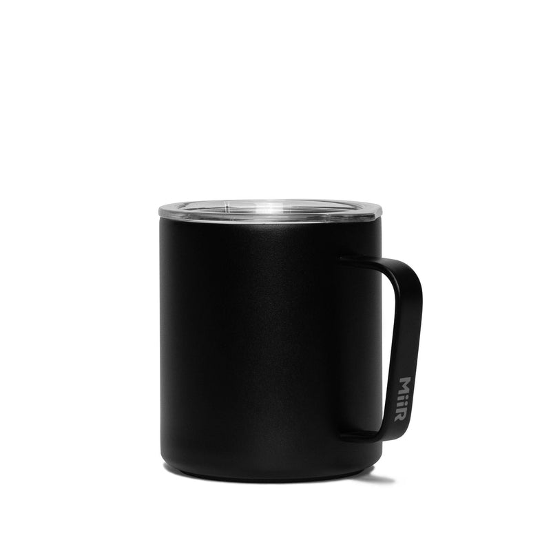 MiiR Stainless Steel Insulated Camp Cup with Press-Fit Slide Lid, Black, 12-oz X2