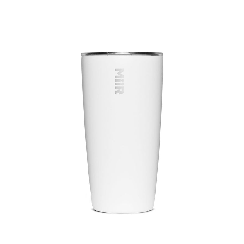 MiiR Stainless Steel Insulated Travel Tumbler with Press-Fit Slide Lid, White, 16-oz A0