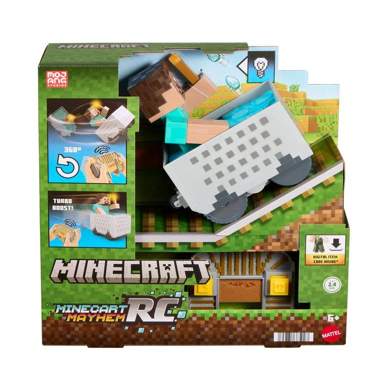 Minecraft RC Steve with Minecart M9