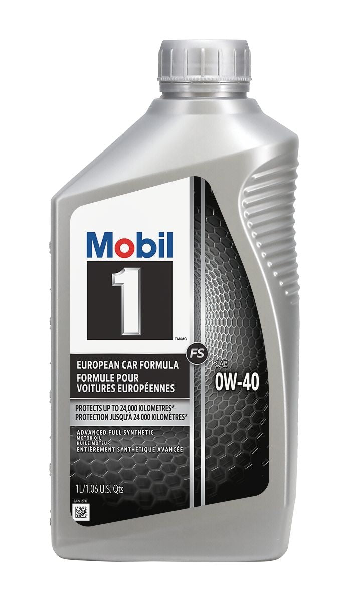 Mobil 1 0W40 Synthetic Engine Oil, 1-L O7