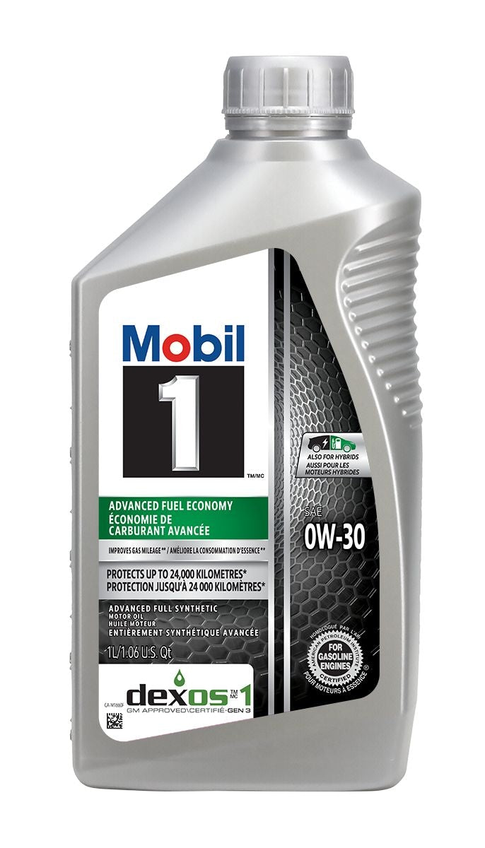 Mobil 1 Advanced Fuel Economy 0W30 Synthetic Engine/Motor Oil, 1-L M0