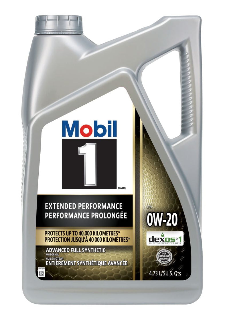 Mobil 1 Extended Performance 0W20 Synthetic Engine/Motor Oil, 4.73-L J4