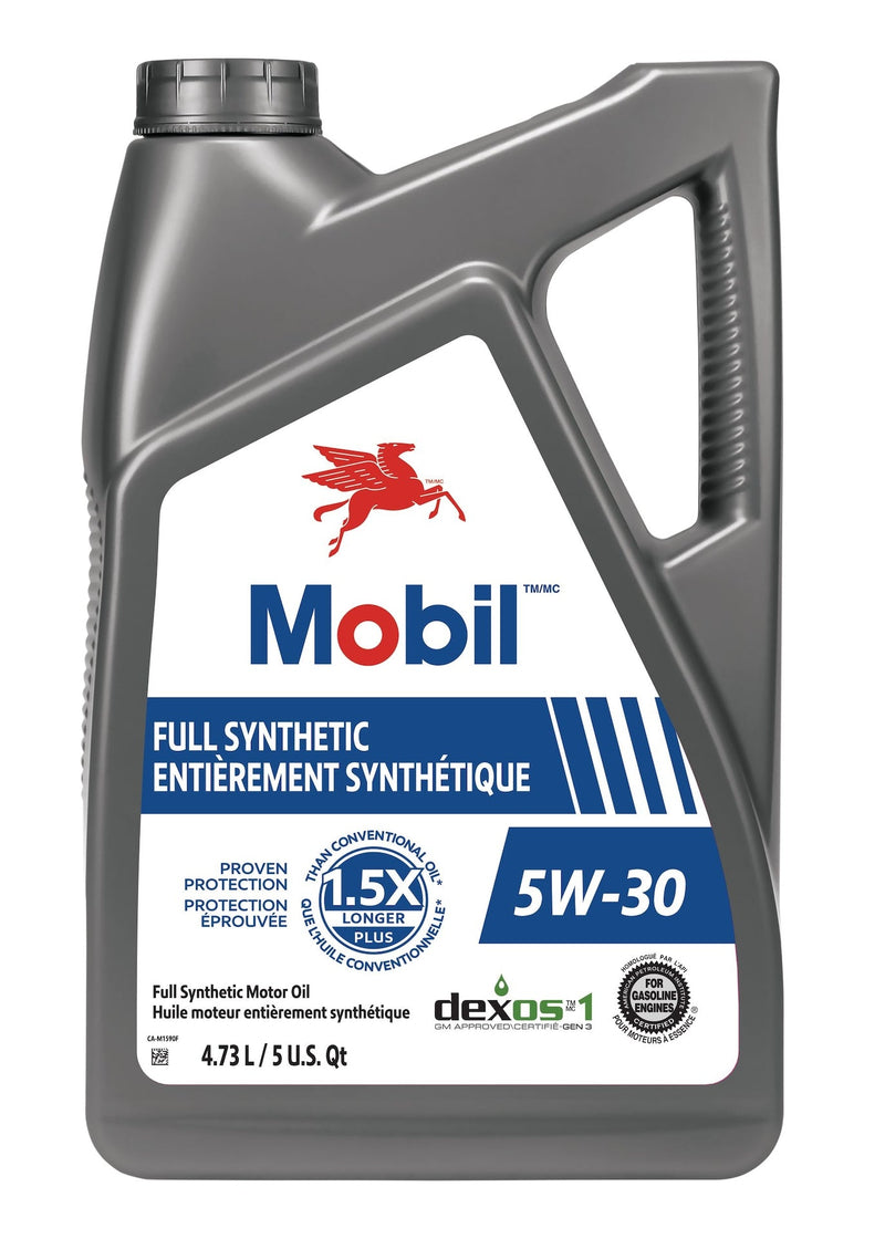 Mobil Full Synthetic 5W30 Engine/Motor Oil, 4.73-L B1