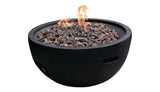 Modeno Jefferson Outdoor Gas-Fueled Fire Bowl with PVC Cover, 40,000 BTUs, 26 x 26 x 13-in