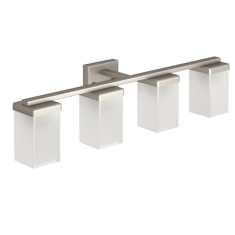 Moen 90-Degree Vanity Lighting Fixture, Brushed Nickel, 4-L N1