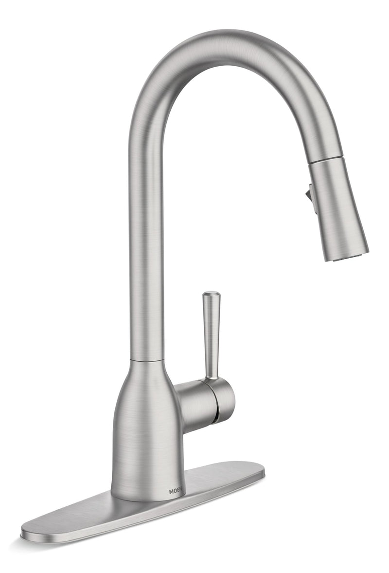 Moen Adler Single Handle Pulldown Kitchen Faucet, Spot Resist Stainless V3