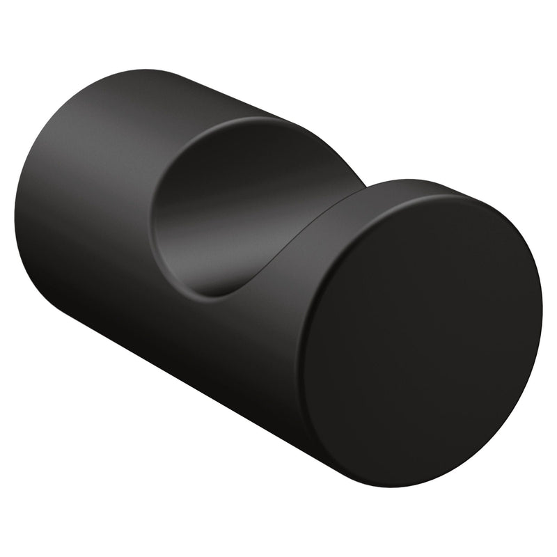 Moen Align Modern Single Swivel Robe Hook, Matte Black K1