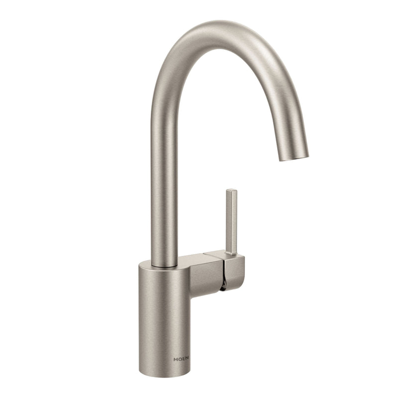 Moen Align Single Handle High Arc Modern Pull Down Sprayer Kitchen Faucet, Stainless Steel L5