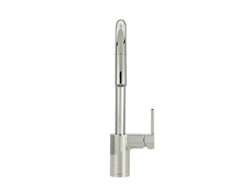 Moen Align Single Handle Modern Pull Down Sprayer Kitchen Faucet with Reflex & Power Clean, Chrome C1