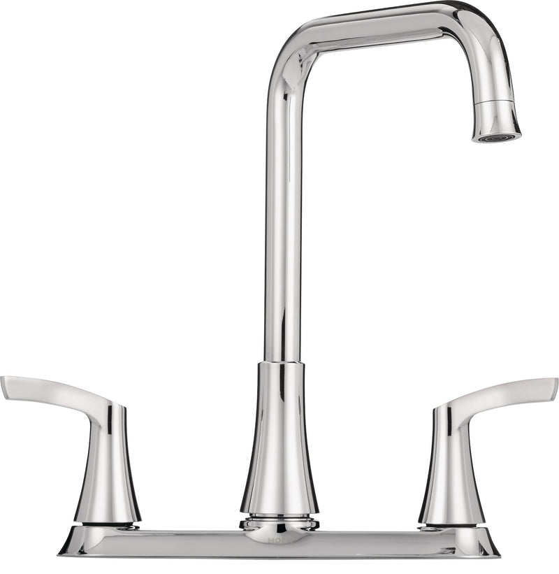 Moen Danika Double Handle Kitchen Faucet, Chrome R6