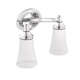 Moen EVA Dual Vanity Lighting Fixture, Chrome