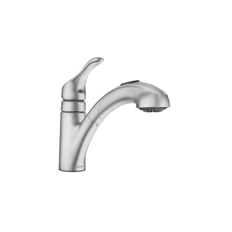 Moen Renzo Single-Handle Pull-Out Kitchen Faucet, Spot Resist Stainless X7