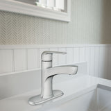 Moen Tilson Single-Handle Chrome Bathroom Lavatory/Bathroom Sink Faucet
