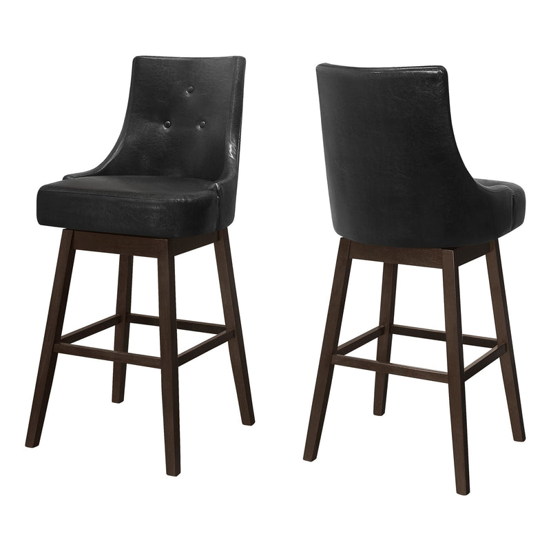 Monarch Specialities Tufted Swivel Barstool, 46-in W0