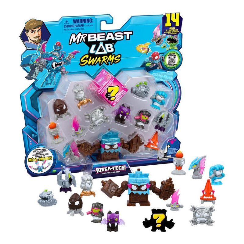 Moose Mr. Beast Lab Swarms Hyper Fusion Series Mega Lab Pack, 14-pc, Assorted Figures N7