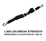 MotoMaster 1,000-lb Marine Gunwale Strap, Fully Adjustable, 2-in x 16-ft
