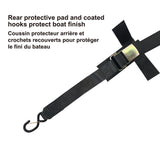 MotoMaster 1,000-lb Marine Gunwale Strap, Fully Adjustable, 2-in x 16-ft