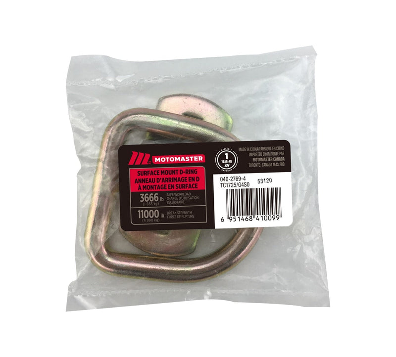 MotoMaster 11,000-lb Medium Duty D-Ring, Surface Mountable S7