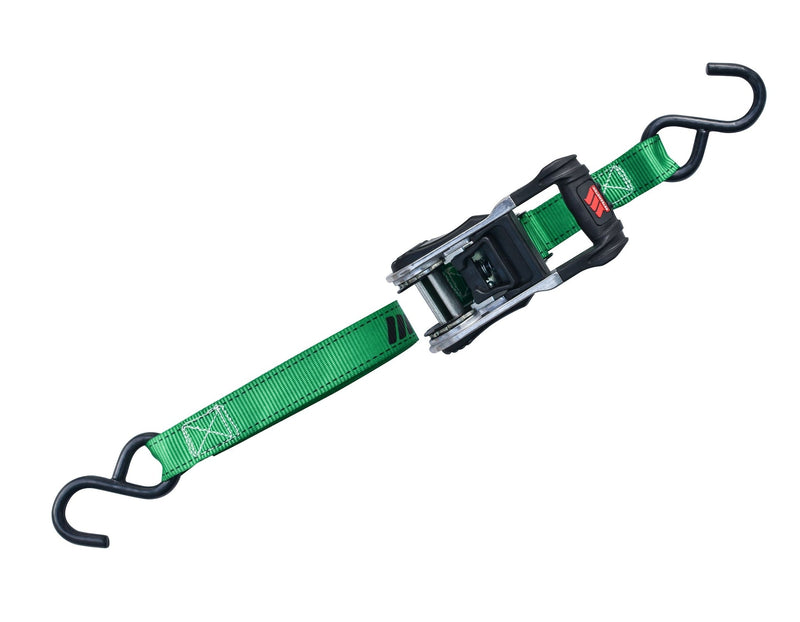 MotoMaster 1,500-lb Ratchet Tie Down Straps, with Padded Handle, 1-in x 14-ft E8