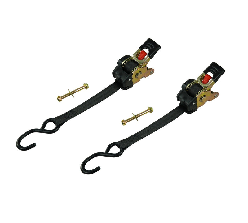 MotoMaster 1,500-lb Retractable Transom Tie Down Strap, 1-in x 6-ft (2.54 cm x 1.8 m), 2-pk T0
