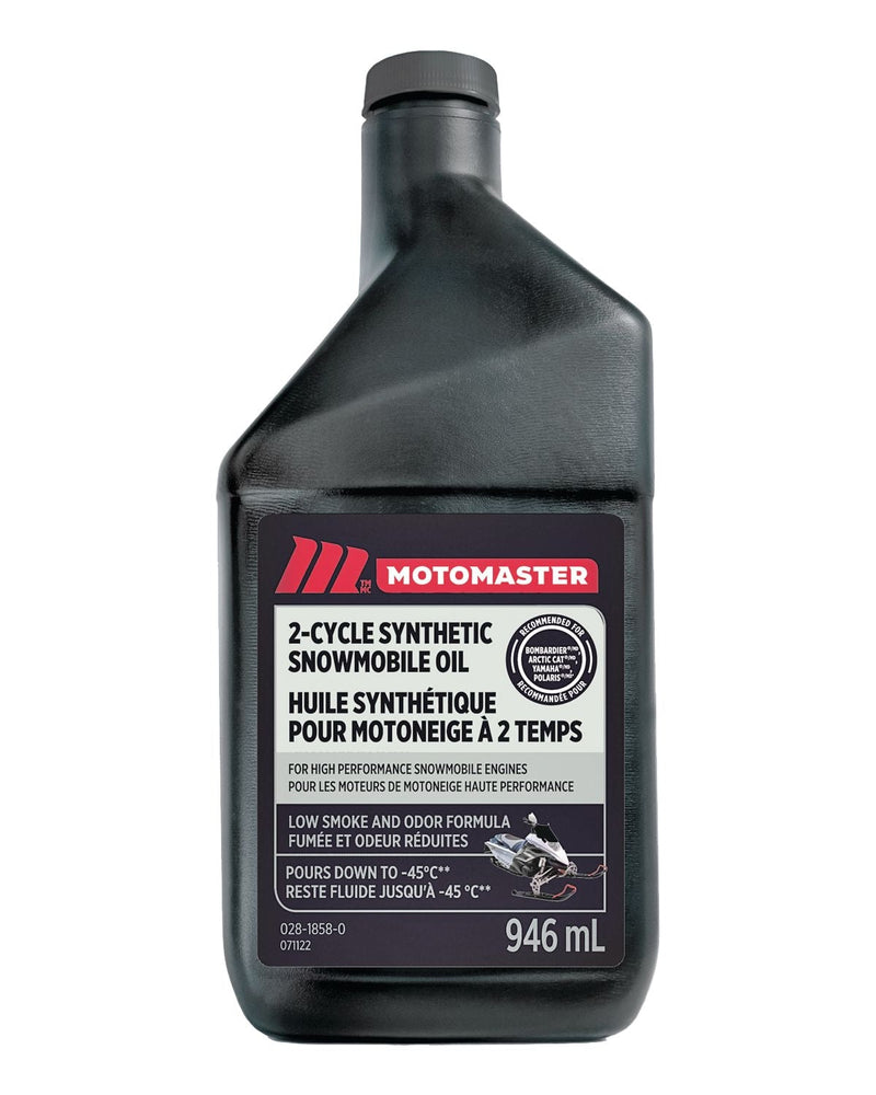 MotoMaster 2-Cycle Synthetic Snowmobile Oil, 946 mL S1
