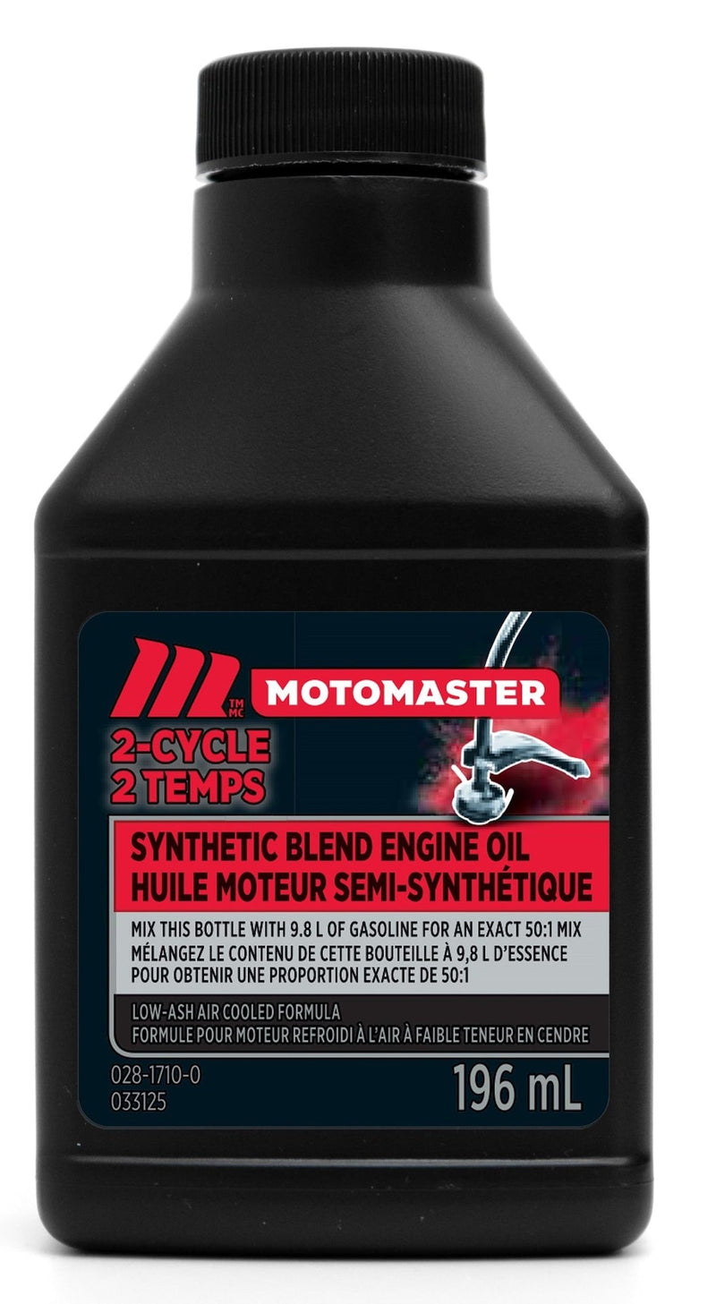 MotoMaster 2-Stroke Synthetic Blend Engine Oil 50:1 Perfect Mix, 196-mL S4
