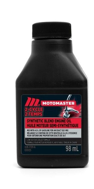 MotoMaster 2-Stroke Synthetic Blend Engine Oil 50:1 Perfect Mix, 98-mL P6