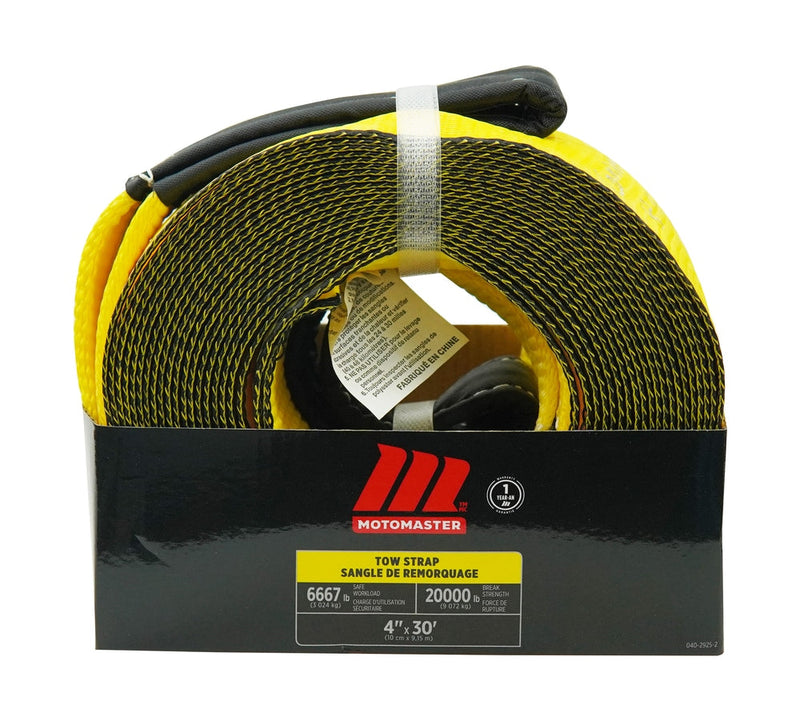 MotoMaster 20,000-lb Tow Strap, 4-in x 30-ft J8