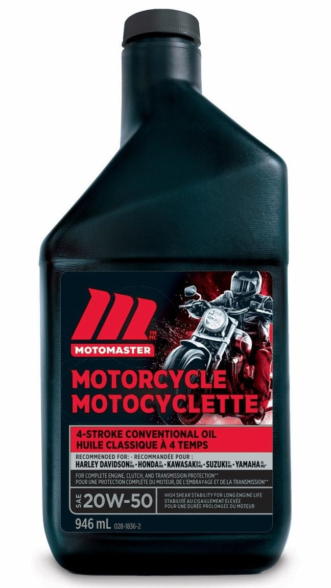 MotoMaster 4-Stroke Motorcycle Oil SAE, 946-mL N1